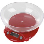 Ficha técnica e caractérísticas do produto Balança de Cozinha 7kg Digital Casa do Chef Vermelha