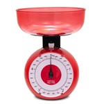 Ficha técnica e caractérísticas do produto Balança de Cozinha Mecânica 5Kg Vermelha - Vetta