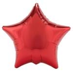 Ficha técnica e caractérísticas do produto Balão de Estrela Vermelho Metalizado 18''