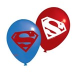 Ficha técnica e caractérísticas do produto Balão de Látex Superman 25 Unidades Festcolor