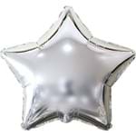 Ficha técnica e caractérísticas do produto Balão Metalizado Estrela Prata 45 Cm.