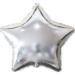 Balão Metalizado Estrela Prata 45cm