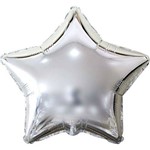 Ficha técnica e caractérísticas do produto Balão Metalizado Estrela Prata 45cm