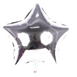 Ficha técnica e caractérísticas do produto Balão Metalizado Estrela Prata 48cm