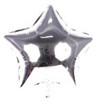 Ficha técnica e caractérísticas do produto Balão Metalizado Estrela Prata 48Cm