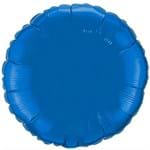 Balão Redondo 20" - Importado - Metalizado - Azul - Unidade