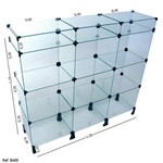Ficha técnica e caractérísticas do produto Balcão Caixa Modulado em Vidro - 1,20 X 1,10 X 0,30