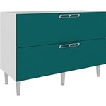 Ficha técnica e caractérísticas do produto Balcão de Cozinha Art In Móveis Cz612 2 Portas Basculante 1 Prateleira - Branco/Verde