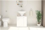 Ficha técnica e caractérísticas do produto Balcão para Banheiro com 2 Portas - Branco - Politorno