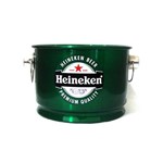 Ficha técnica e caractérísticas do produto Balde Alumínio Para Gelo Cerveja Verde Logo Heineken 12l