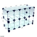Ficha técnica e caractérísticas do produto Baleiro Comercial Modulado em Vidro - 0,50 X 0,30 X 0,20