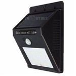 Ficha técnica e caractérísticas do produto Balizador Arandela Led Solar C/ Sensor de Presença 20 Leds