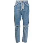 Ficha técnica e caractérísticas do produto Balmain Calça Jeans Cintura Alta - Azul