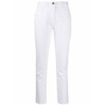Ficha técnica e caractérísticas do produto Balmain Calça Jeans Cintura Média Branca - Branco