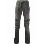 Ficha técnica e caractérísticas do produto Balmain Calça Jeans Skinny Destroyed - Cinza