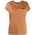 Ficha técnica e caractérísticas do produto Balmain Camiseta com Estampa de Logo - Marrom