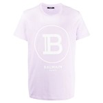 Ficha técnica e caractérísticas do produto Balmain Camiseta com Estampa de Logo - Roxo