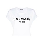 Ficha técnica e caractérísticas do produto Balmain Camiseta Cropped com Logo - Branco