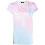 Ficha técnica e caractérísticas do produto Balmain Camiseta Tie-dye com Logo - BRANCO