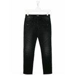 Ficha técnica e caractérísticas do produto Balmain Kids Calça Jeans Reta - Cinza