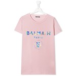 Ficha técnica e caractérísticas do produto Balmain Kids Camiseta Colorida com Logo - Rosa