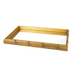 Ficha técnica e caractérísticas do produto Bandeja Bambu com Espelho 46x26x4cm - Woodart