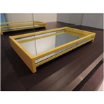 Ficha técnica e caractérísticas do produto Bandeja Decorativa Espelhada Laqueada Colorida - Amarelo