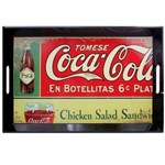 Ficha técnica e caractérísticas do produto Bandeja em MDF Coca-Cola En Botellitas