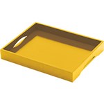 Ficha técnica e caractérísticas do produto Bandeja Madeira Amarela Retangular (50x34cm) - Tramontina