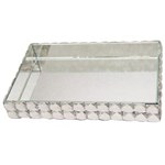 Ficha técnica e caractérísticas do produto Bandeja Retangular Decorativa BTC em Vidro Espelhado 4 X 29 X 19 Cm - Prata