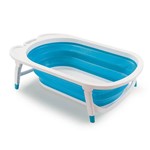 Ficha técnica e caractérísticas do produto Banheira Dobrável Flexi Bath Azul Multikids - Multilaser