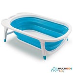 Ficha técnica e caractérísticas do produto Banheira Dobrável Multikids Baby Azul Flexi Bath