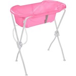 Banheira Ergonômica com Suporte Tutti Baby - Rosa