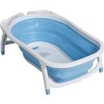 Banheira para Bebê Dobrável Karibu Azul Dzieco
