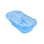 Ficha técnica e caractérísticas do produto Banheira para Bebê Ergonômica Tutti Baby Safety e Comfort - Transparente Azul