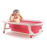 Ficha técnica e caractérísticas do produto Banheira Retrátil Flexi Bath Girl (3m+) - Multikids Baby