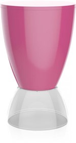 Ficha técnica e caractérísticas do produto Banqueta Argo Assento Color Base Cristal Rosa - Im In