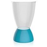 Ficha técnica e caractérísticas do produto Banqueta Argo Assento Cristal Base Color Azul
