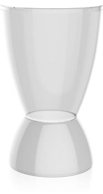 Ficha técnica e caractérísticas do produto Banqueta Argo Assento Cristal Base Color Branca - Im In