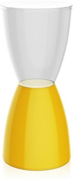 Ficha técnica e caractérísticas do produto Banqueta Bery Assento Cristal Base Color Amarela - Im In