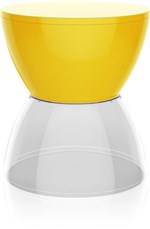 Ficha técnica e caractérísticas do produto Banqueta Hydro Assento Color Base Cristal Amarela - Im In