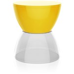 Ficha técnica e caractérísticas do produto Banqueta Hydro Assento Color Base Cristal Amarelo
