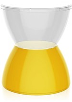 Ficha técnica e caractérísticas do produto Banqueta Hydro Assento Cristal Base Color Amarela - Im In