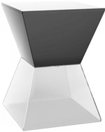 Ficha técnica e caractérísticas do produto Banqueta Nitro Assento Color Base Cristal Preta - Im In