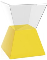 Ficha técnica e caractérísticas do produto Banqueta Nitro Assento Cristal Base Color Amarela - Im In
