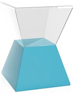 Ficha técnica e caractérísticas do produto Banqueta Nitro Assento Cristal Base Color Azul - Im In