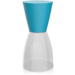 Ficha técnica e caractérísticas do produto Banqueta Nobe Assento Color Base Cristal Azul