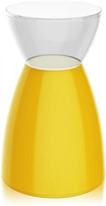 Ficha técnica e caractérísticas do produto Banqueta Rad Assento Color Base Cristal Amarela - Im In