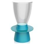 Ficha técnica e caractérísticas do produto Banqueta Tin Assento Cristal Base Color Azul