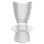 Ficha técnica e caractérísticas do produto Banqueta Tin Assento Cristal Base Color Branca